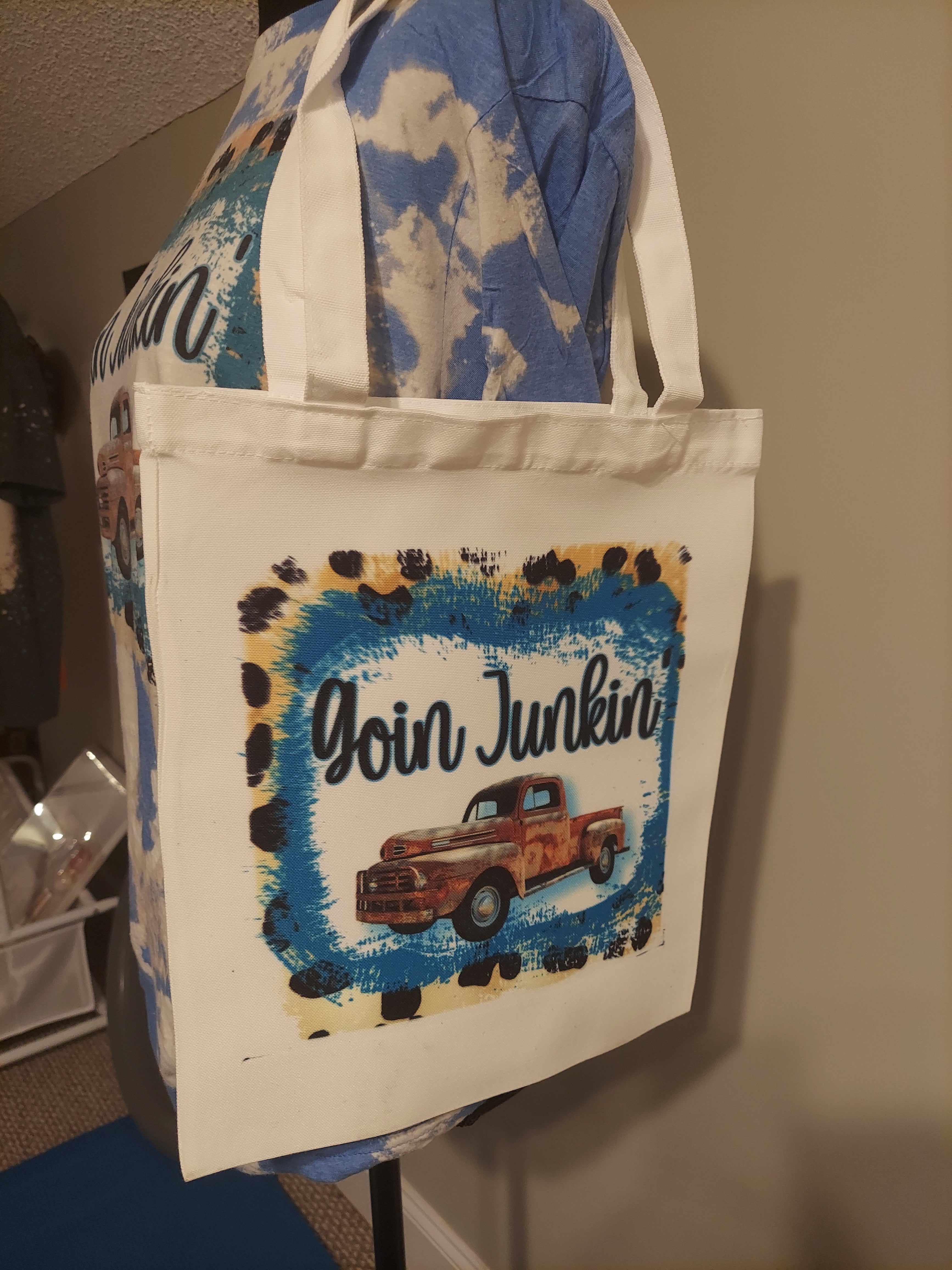 Goin Junkin Canvas Tote Bag